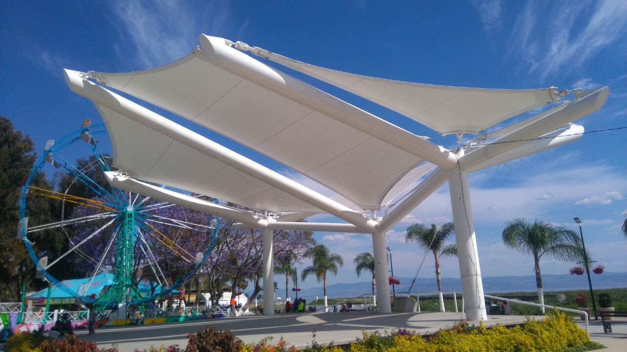 Diseño tenso estructuras, arquitectura textil
