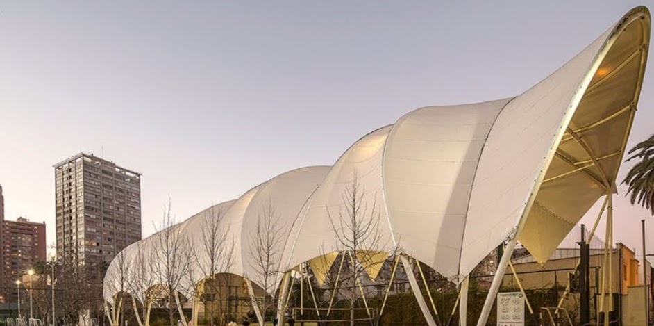 Diseño tenso estructuras, arquitectura textil